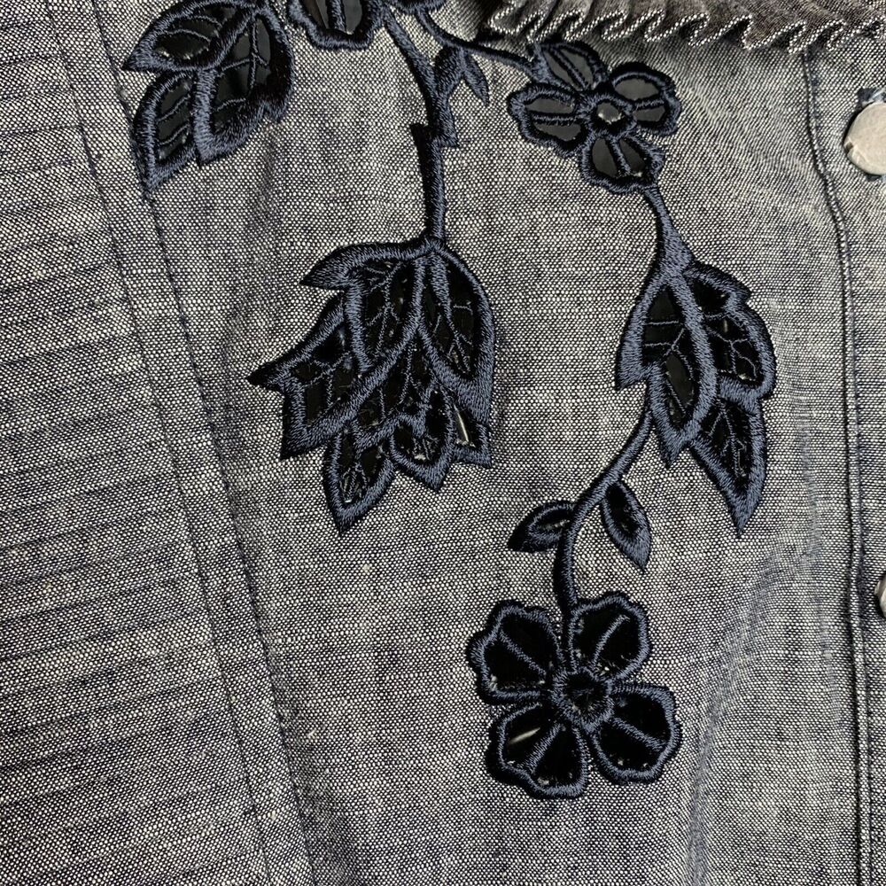 Coach Blue Chambray Short Prairie Dress Women’s Size 8 NWOT MSRP $498 - Picture 5 of 10